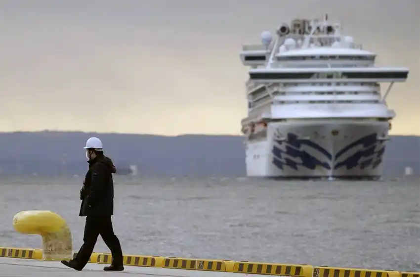Un argentino contrajo coronavirus en un crucero en cuarentena de Japón