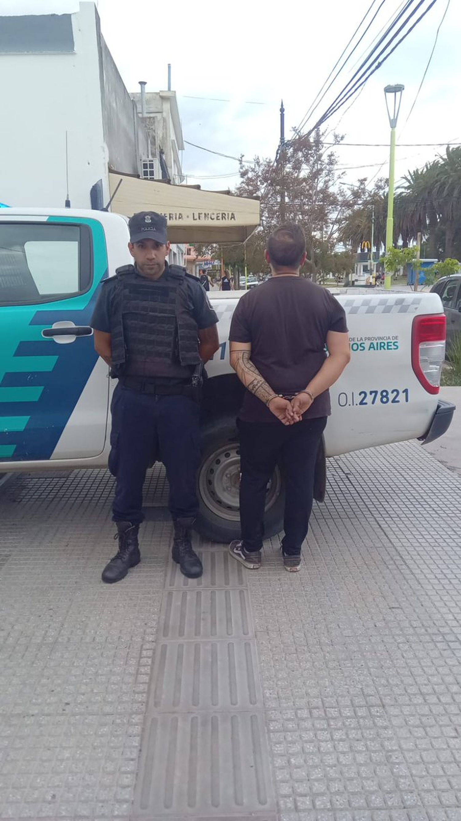 El agresor fue detenido.