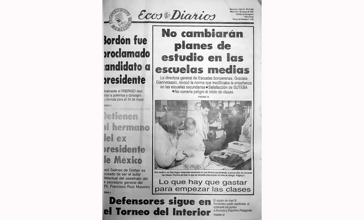 Miércoles 1 de marzo de 1995