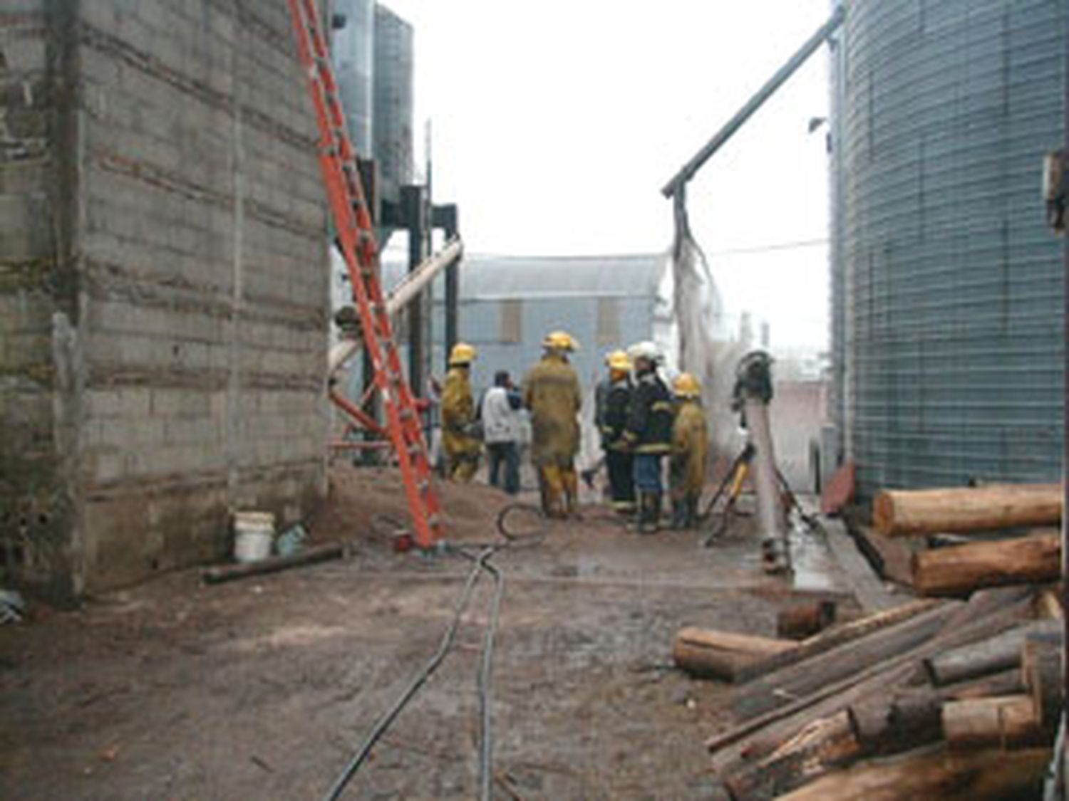 Principio de incendio en  la Cooperativa Arrocera