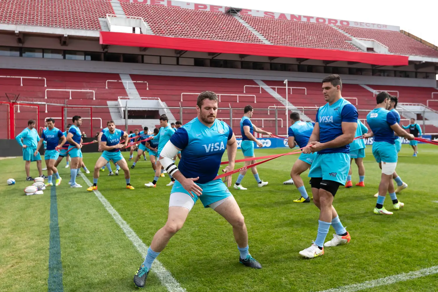 Los Pumas se movieron en el estadio de Independiente.