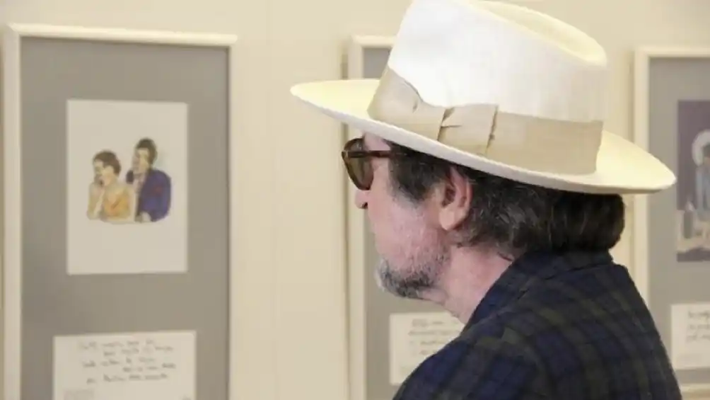 Otra faceta de Joaquín Sabina: exhibe 250 dibujos en su ciudad natal