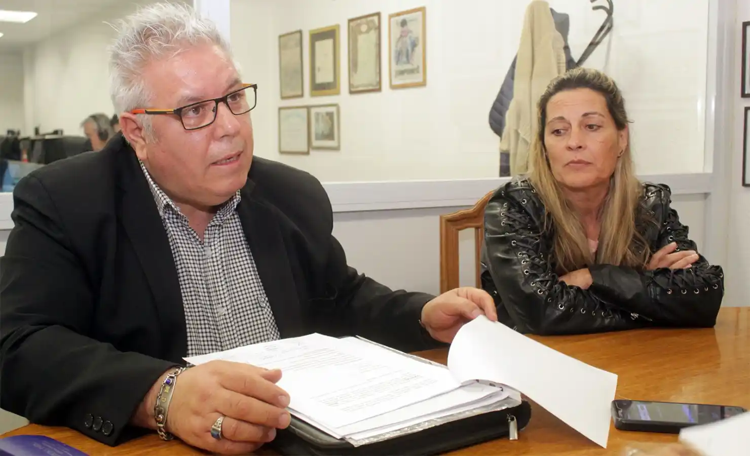 Juan Carlos Moreira junto a Paula Karina Hernández