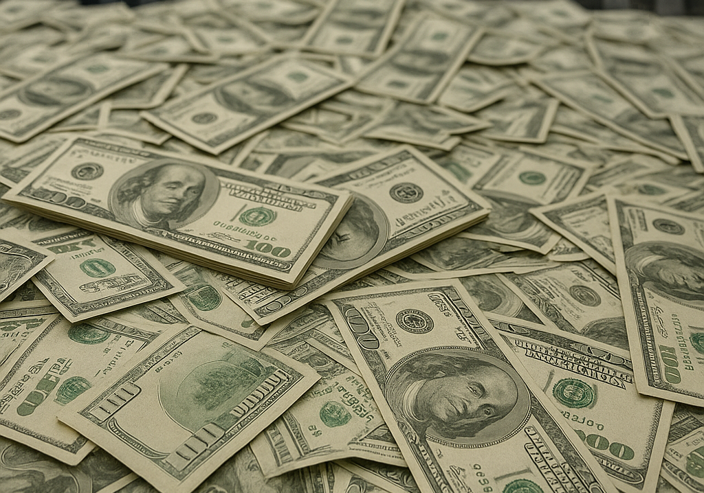 El tesoro de Estados Unidos hizo una venta millonaria de dólares