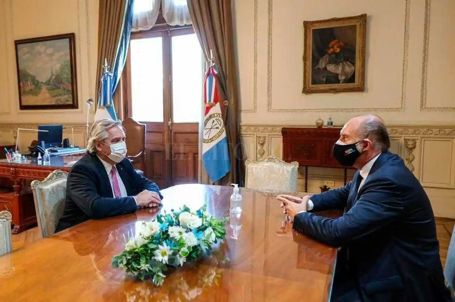 Alberto Fernández se reunió con el gobernador Omar Perotti