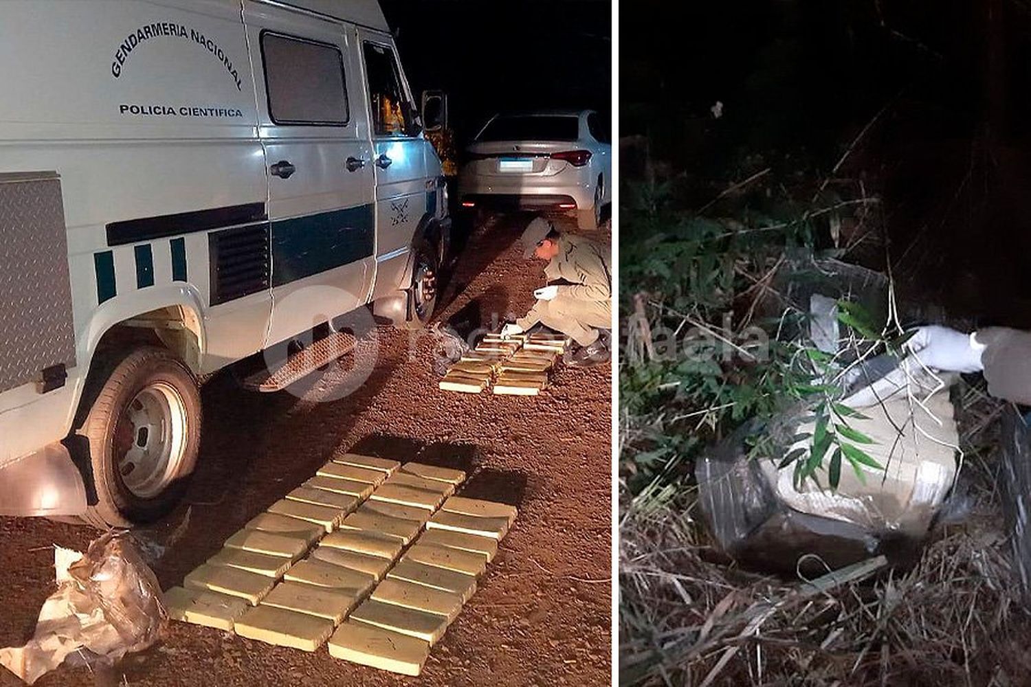 Otra vez, abandonaron un "paquete" con droga en pleno Río Paraná: esta vez en la costa misionera