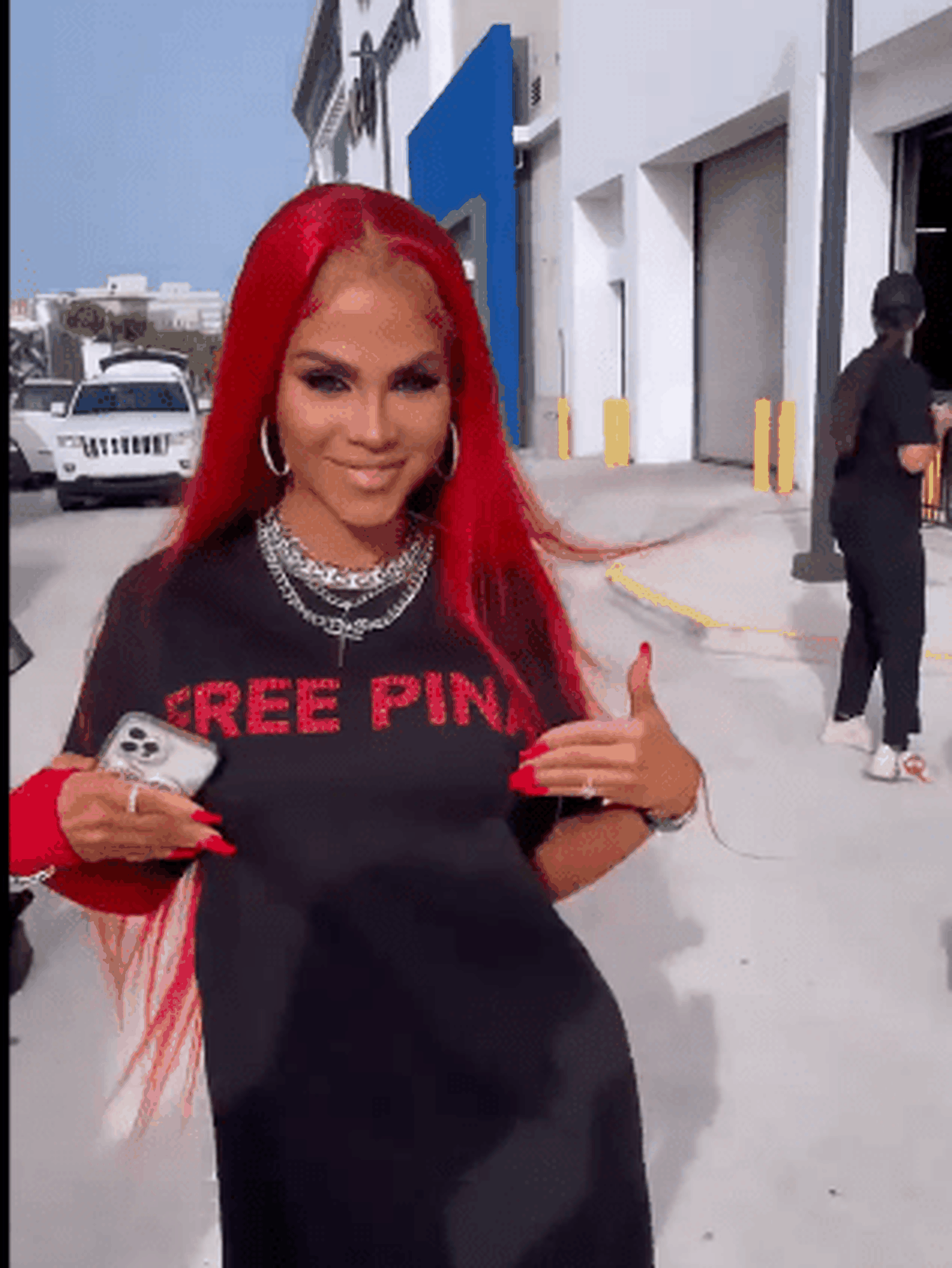 Natti Natasha consiguió una original manera de pedir la libertad de su prometido. Foto Twitter