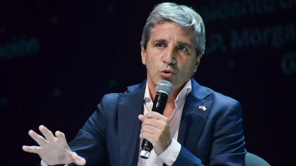 Ministro de Economía  Luis Caputo