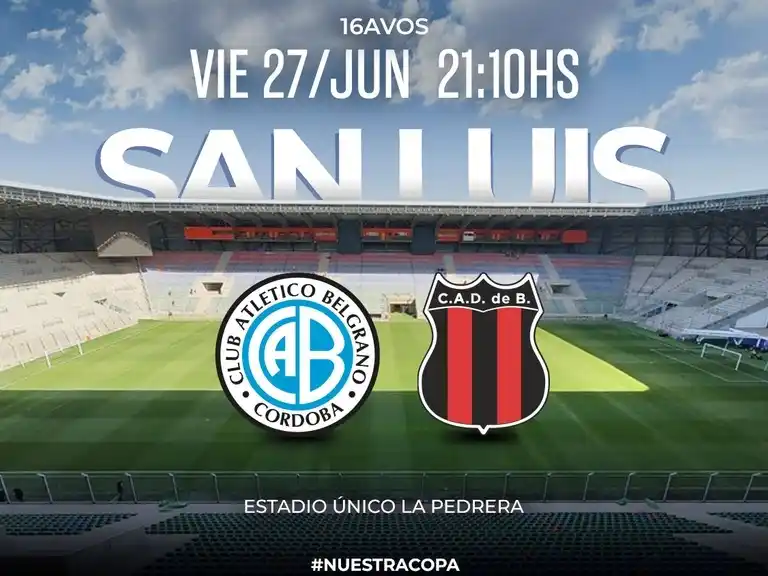 Acción por Copa Argentina en Villa Mercedes. Foto:Copa Argentina