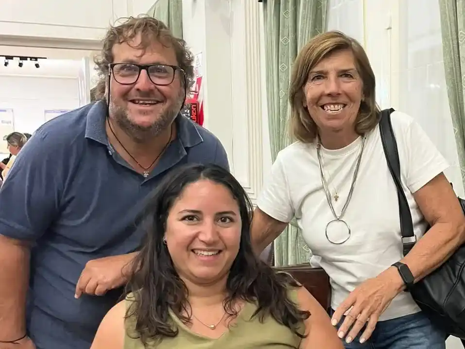 Leonardo Giorgetti, Rosa Lorenzo y Rosario Roldán