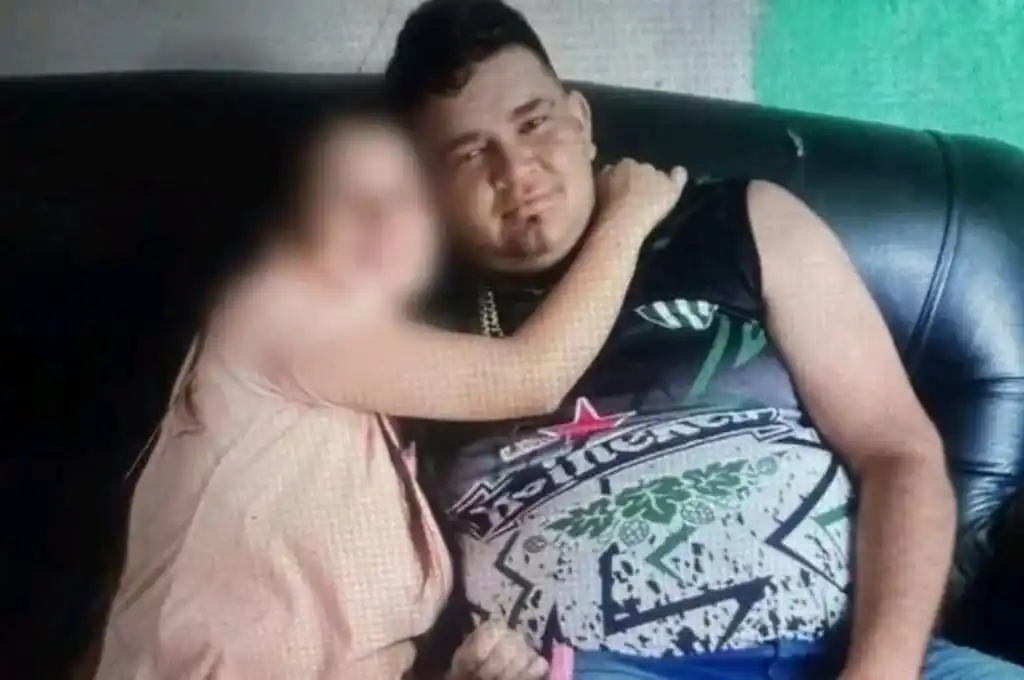 Rubén Sanabria, de 24 años y la nena asesinada.