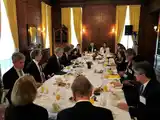 La reunión, organizada por el Council of the Americas, se desarrolló durante una hora y media en la casona de Park Avenue que funciona como sede de la entidad.