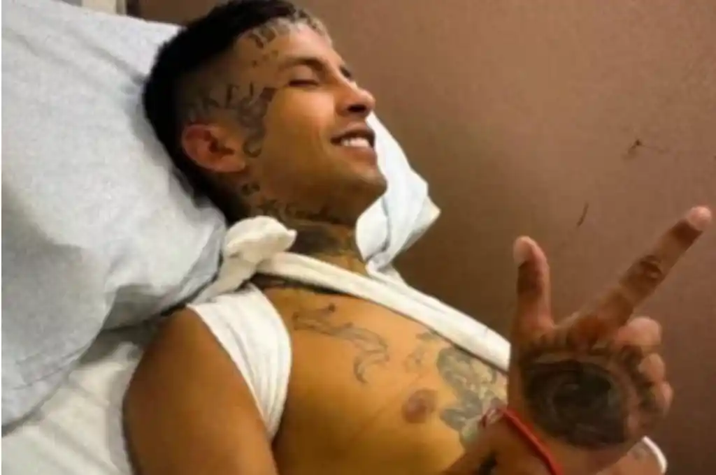 L-Gante hospitalizado.