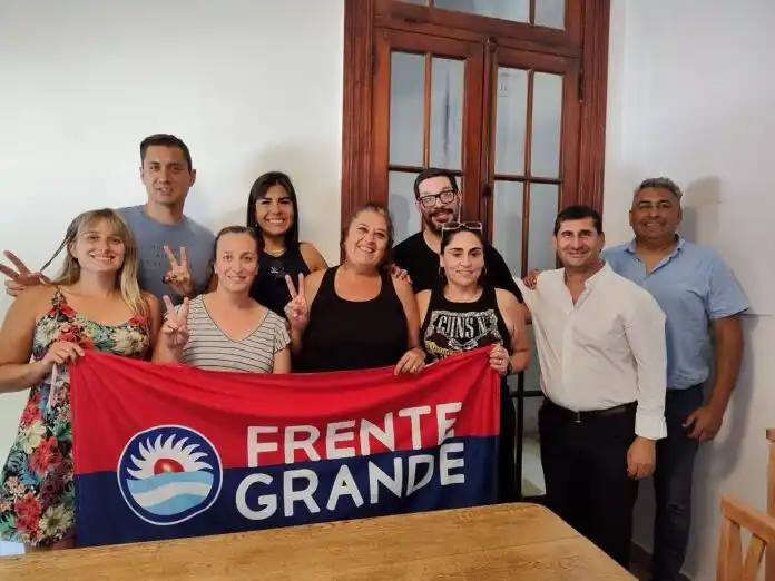 Susana González junto a referentes del Frente Grande en la Séptima. FOTO: La Séptima.