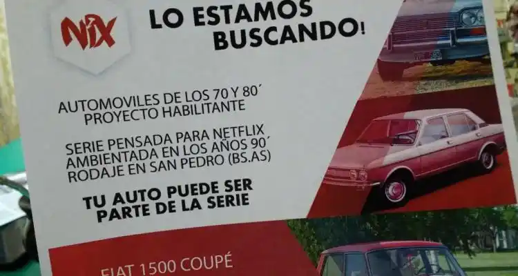 Nix Evolution busca actores principales, extras y autos para rodar piloto para Netflix