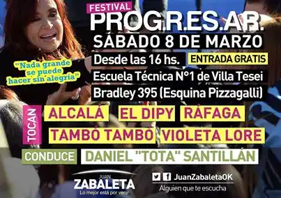 Hurlingham festejó plan Progresar con festival de cumbia