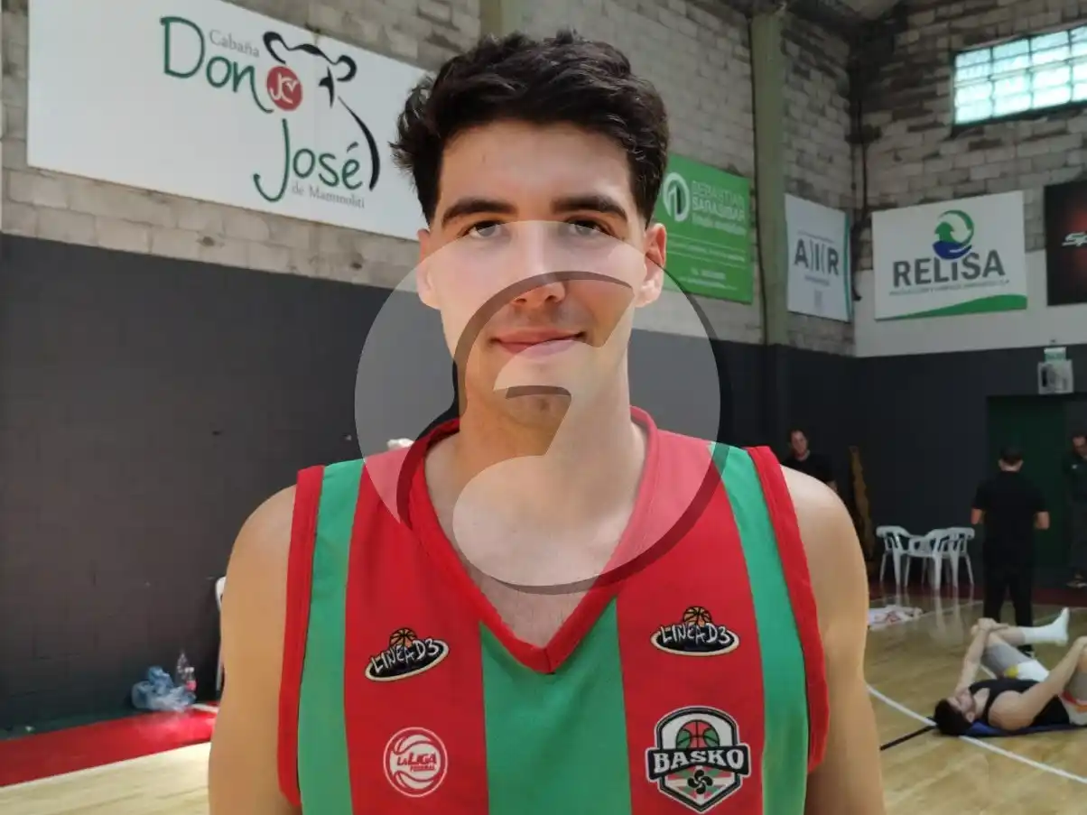 Thiago Dasso, el mejor del triunfo de Basko ante Belgrano de San Nicolás