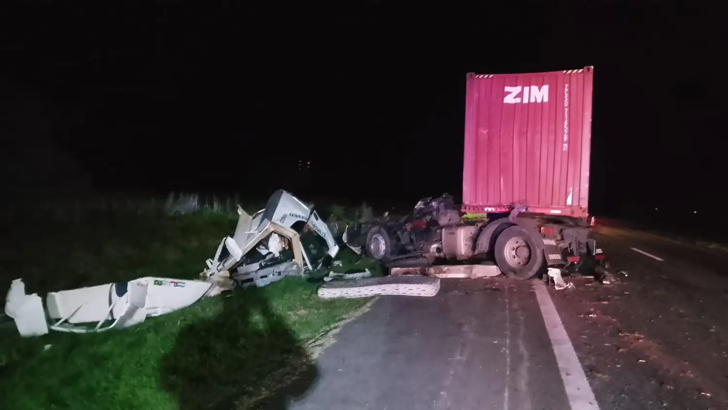 Violento choque en Ruta 14
