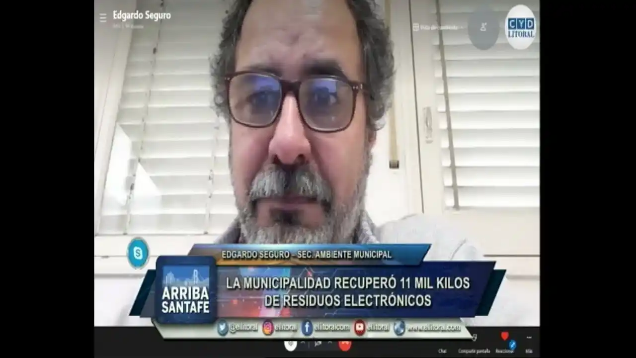 La municipalidad recuperó 11 mil kilos de residuos electrónicos