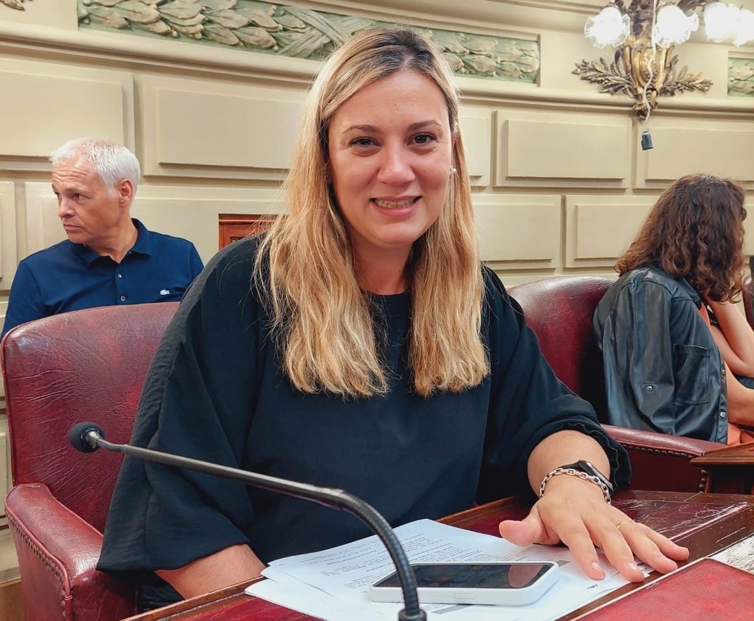 Orciani durante la última sesión del año legislativo en Diputados.