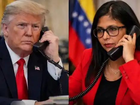 "Hay un pacto de hecho entre Donald Trump y Delcy Rodríguez" (Imagen generada con IA)