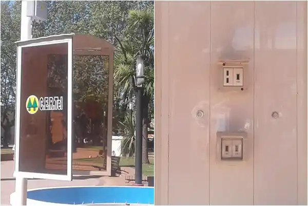 Ranchos: Cargadores públicos en plaza de Mayo para dispositivos móviles