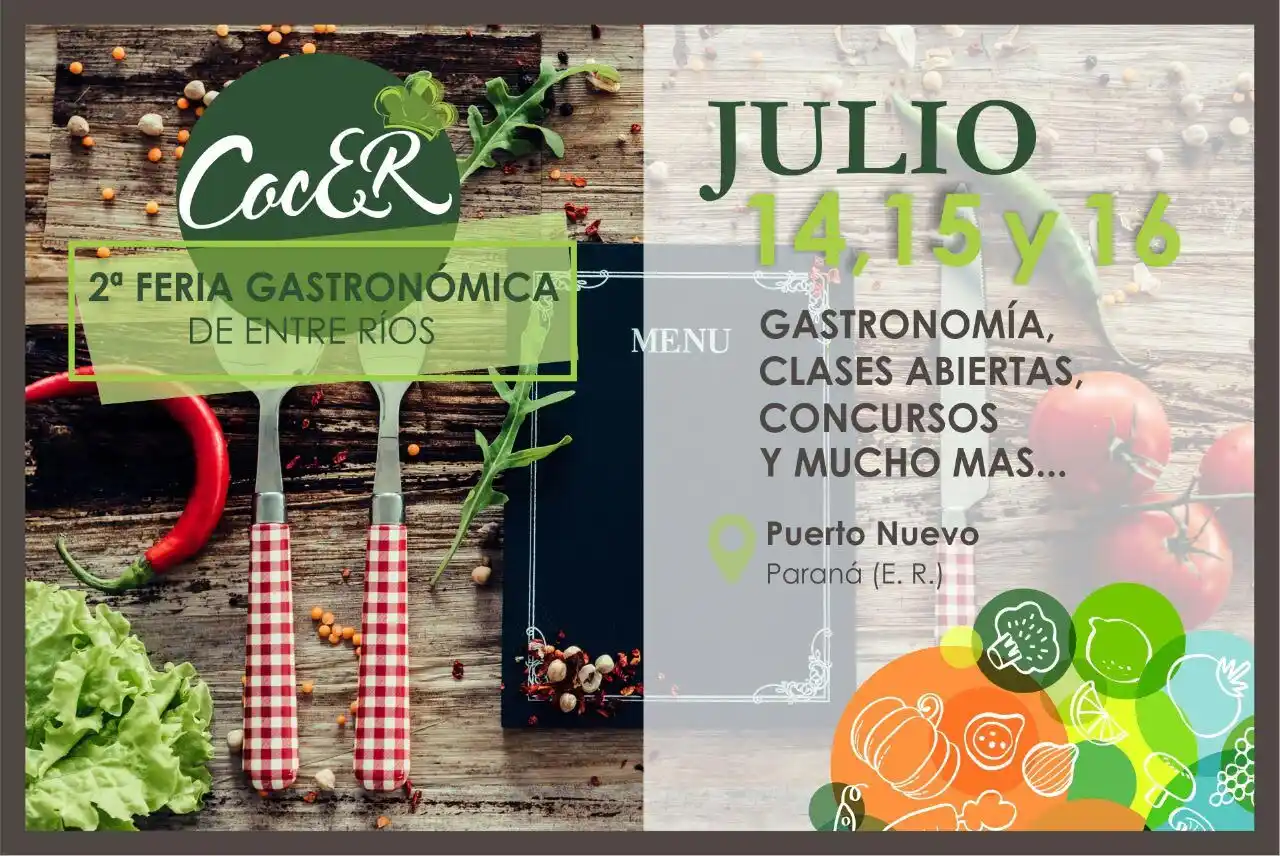 Se viene la segunda Feria de Cocineros Entrerrianos CoCER