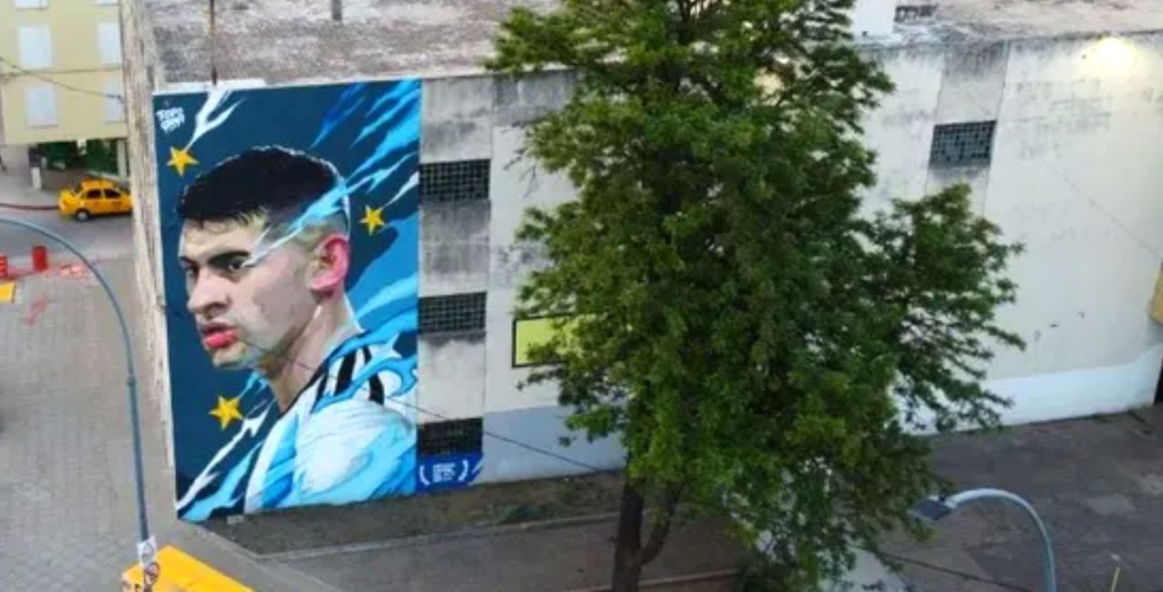 Córdoba: Cuti Romero ya tiene un mural gigante en su honor