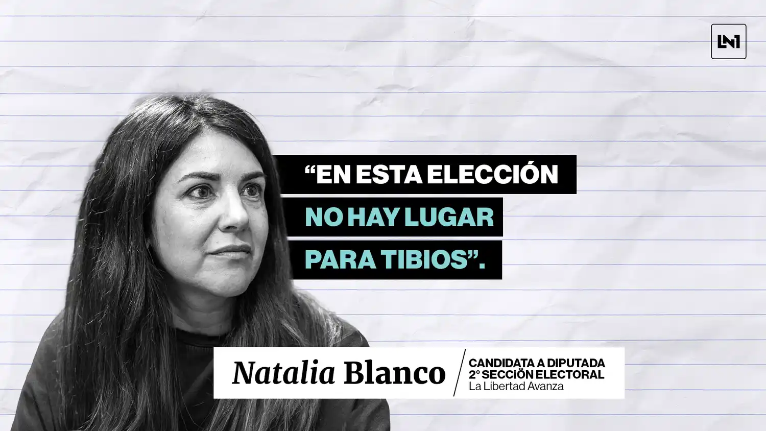 Natalia Blanco encabeza la lista de la segunda sección electoral de la Libertad Avanza.