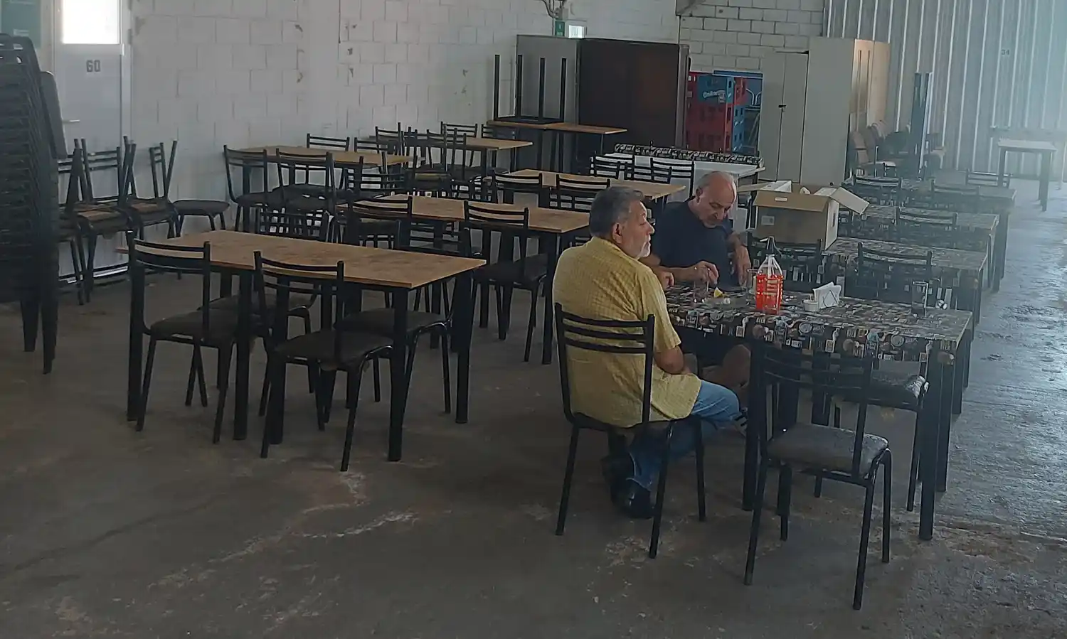 Tras el incendio, el bar de Gamo abrió sus puertas en Sportivo