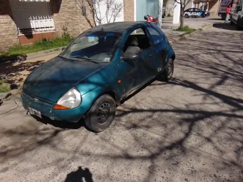 El auto, uno de los vehículos protagonistas del siniestro.