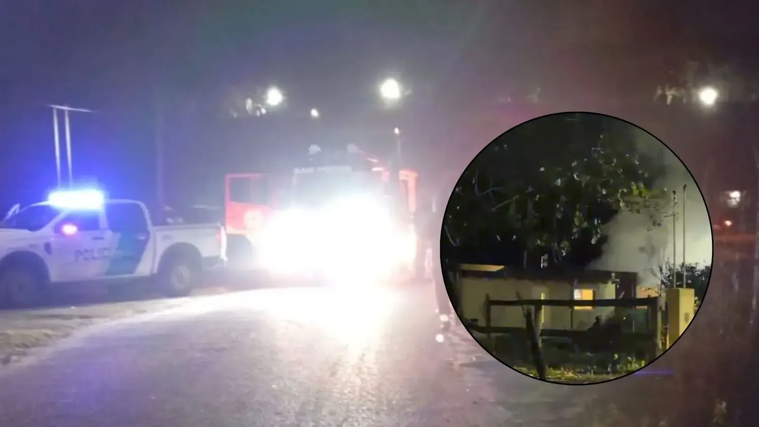 Bomberos combate el incendio de una vivienda en el Bajo Cementerio