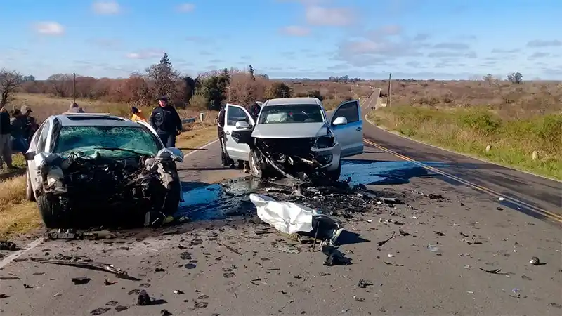 Entre Ríos: Un hombre perdió la vida como consecuencia de un choque frontal 