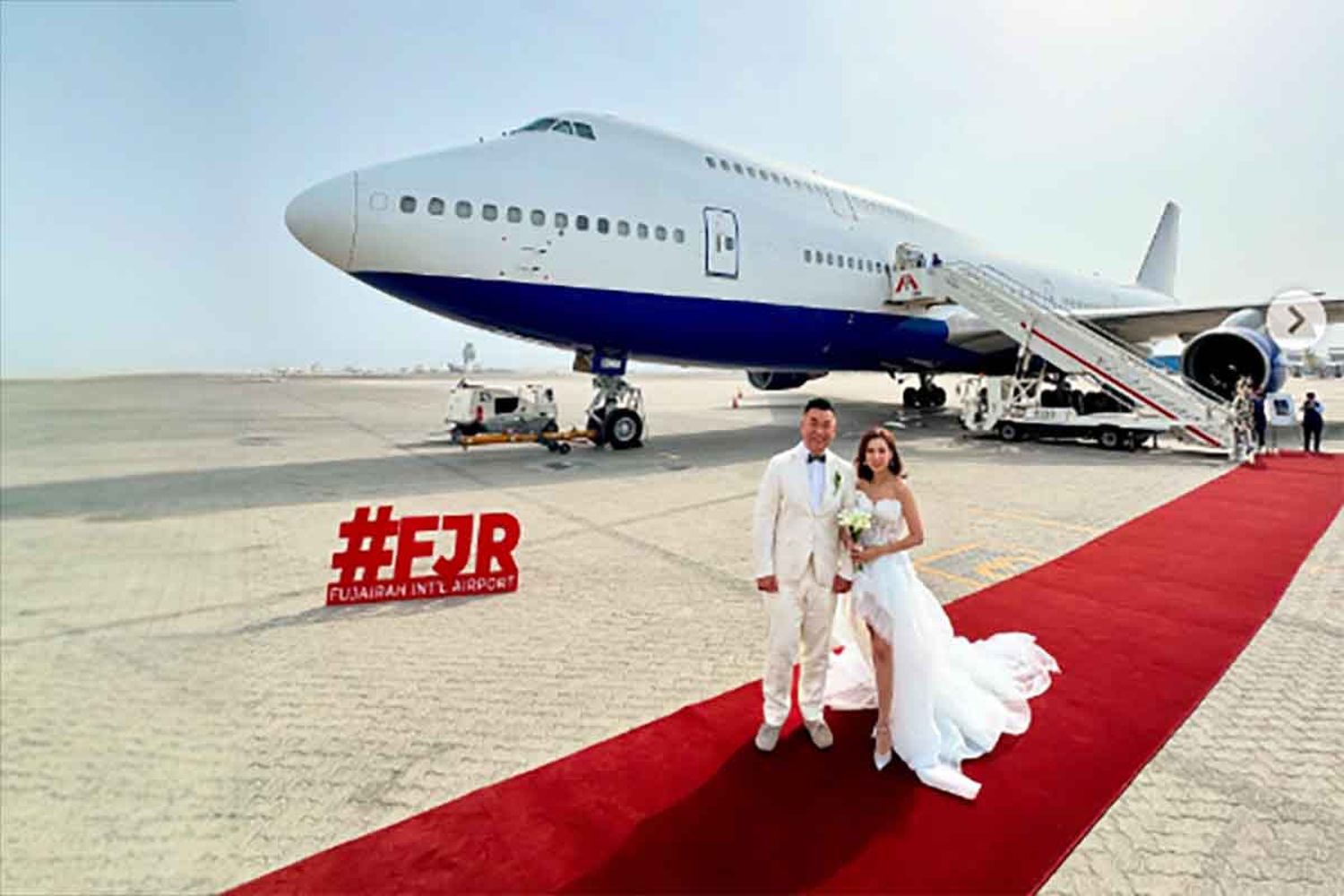 La boda #AvGeek del siglo a bordo de un Boeing 747