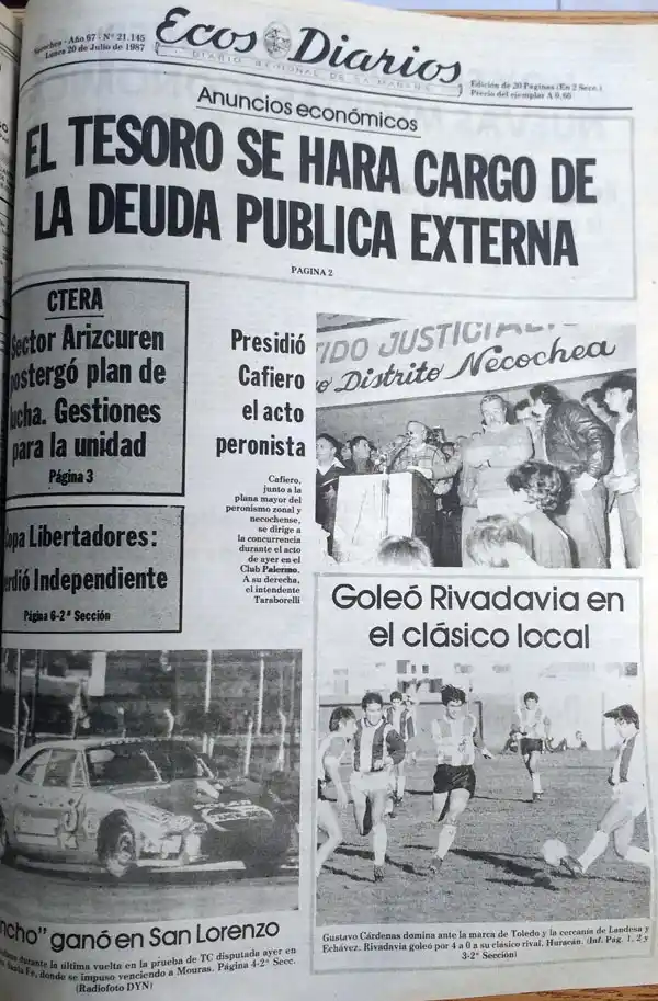 Lunes 20 de julio de 1987