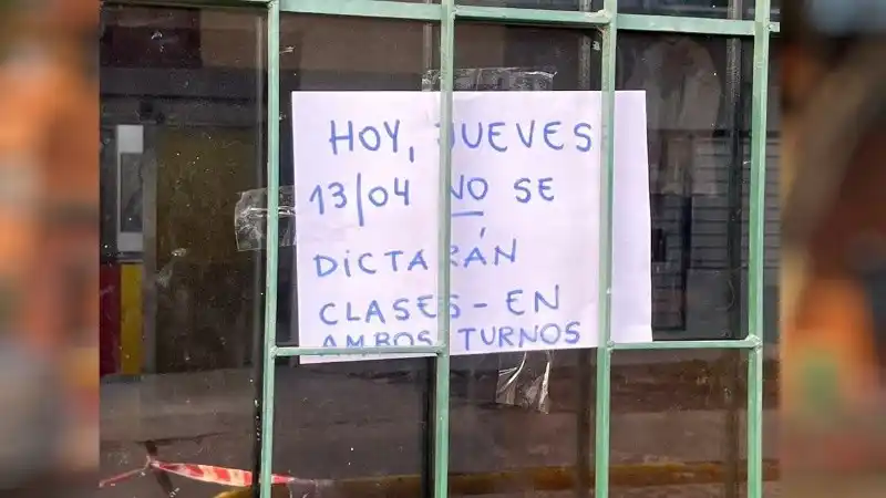 Ayer se suspendieron las clases en la escuela “San Luis Gonzaga”, de Rosario.