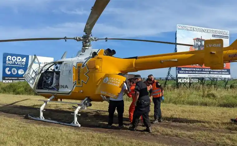 Impactante siniestro en autopista Rosario-Córdoba: dos heridos de gravedad