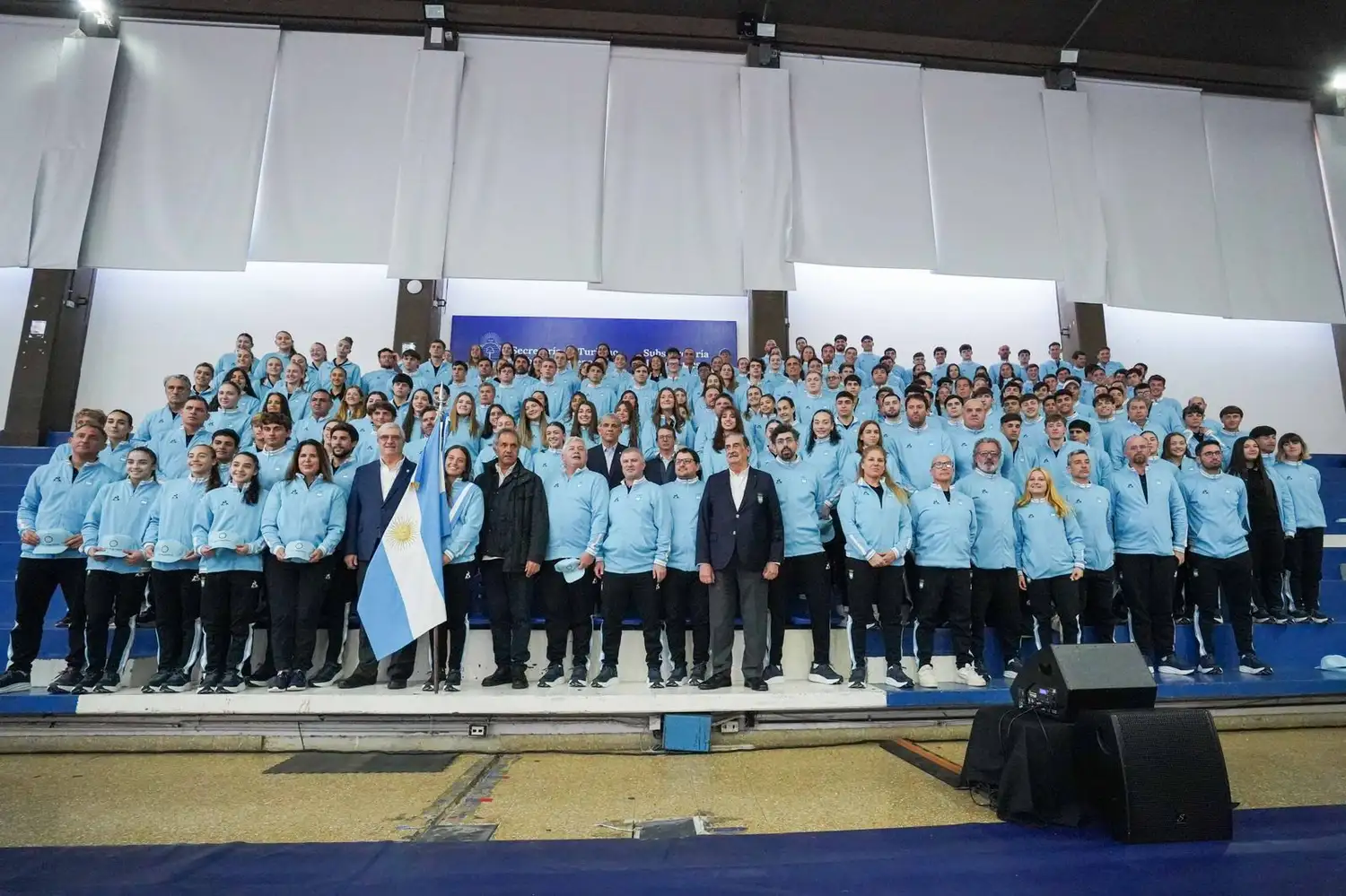La despedida de la delegación argentina rumbo a los ASU2025 (Foto: Prensa COA)