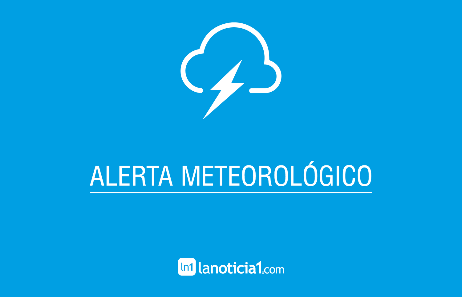 Alerta Meteorológico con probable caída de granizo en la Provincia