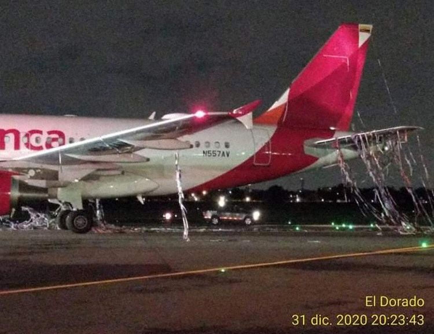 Insólito incidente de un A319 de Avianca en la víspera de Año Nuevo