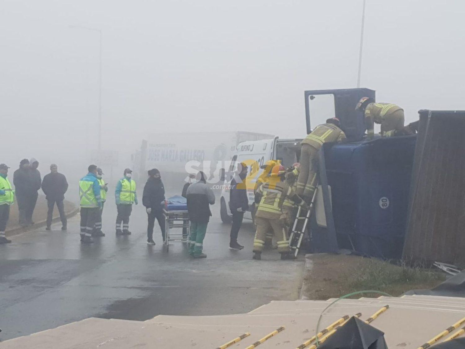 Rufino: tras el vuelco de un camión, tránsito liberado en rutas 7 y 33