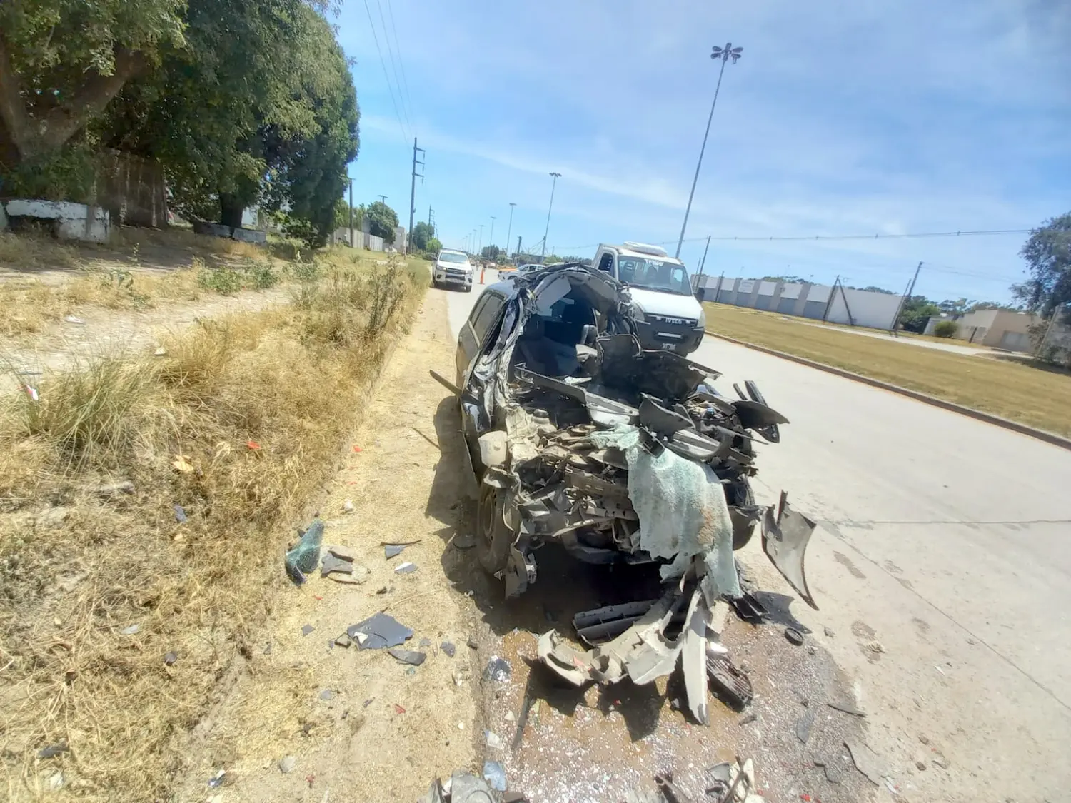 Choque fatal en la avenida Almirante Brown de Quequén