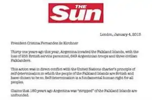 La prensa británica se suma al reclamo por Malvinas