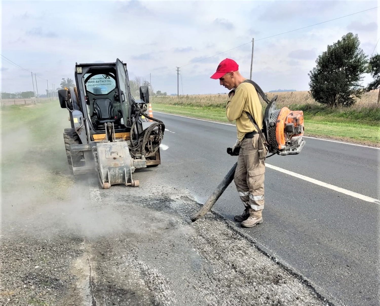 La cuadrilla trabaja en las zonas más afectadas.