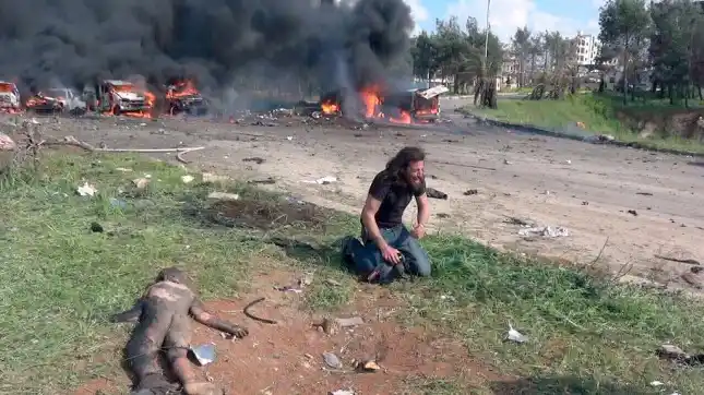 La imagen de un fotógrafo desolado en Siria conmociona al mundo