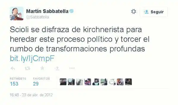 En las redes se burlan del Día de la Lealtad con viejos tuits contra Scioli