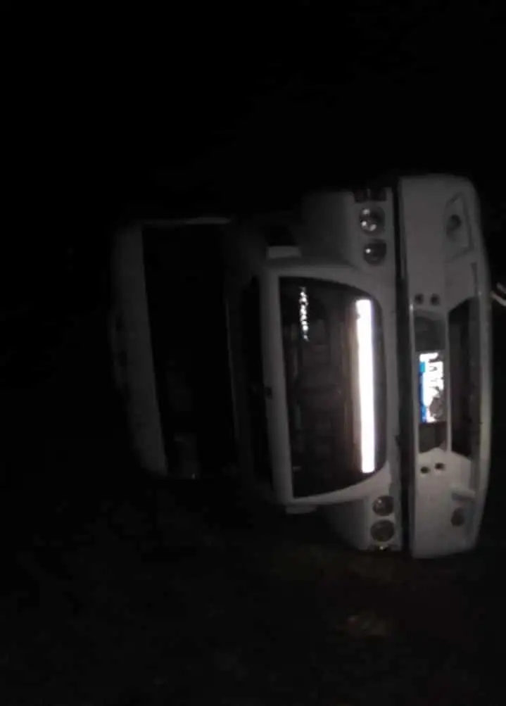 Volcó un camión que transportaba madera