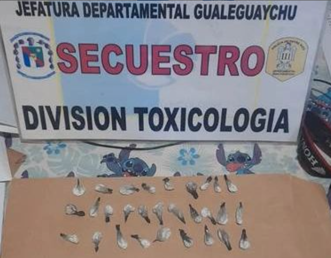 Allanaron y capturaron a un gualeguaychuense que vendía cocaína