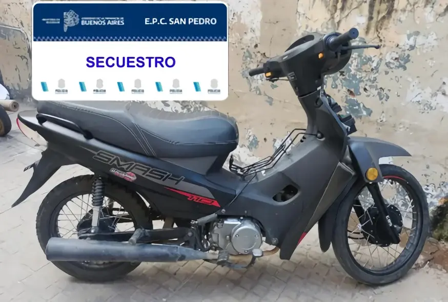 La moto fue hallada en Güemes y Benefactoras Sampedrinas.