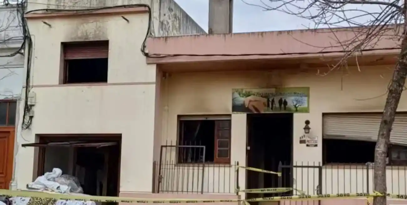El asilo donde sucedió el incendio en la localidad de Treinta y Tres en Uruguay
